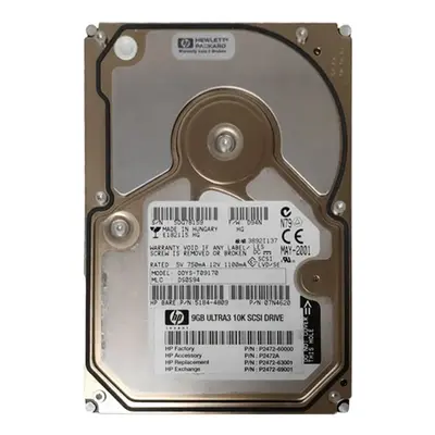 P2472-60000 HP 9.1GB 10000RPM Ultra-160 SCSI 80-Pin LVD 3.5-inch HDD