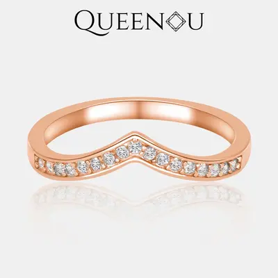 【#60】SYNTHETIC MOISSANITE BAND RINGS – Fashionable Wedding/Engagement Jewelry for Couples