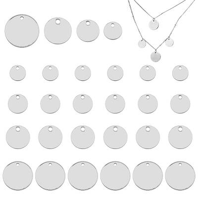 140Pcs 4 Style 304 Stainless Steel Charms