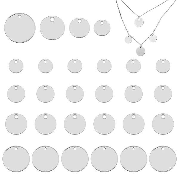 140Pcs 4 Style 304 Stainless Steel Charms
