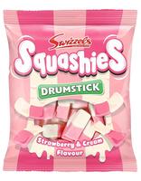 Squashies Drumstick - Strawberry Flavor Candies - 120g Each