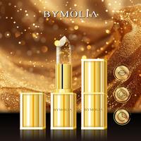 Gold Flakes Color-Changing Lipstick - Long-Lasting Hydrating Glossy Finish for Everyday & Seasonal Makeup Lovers - Moisturizi...