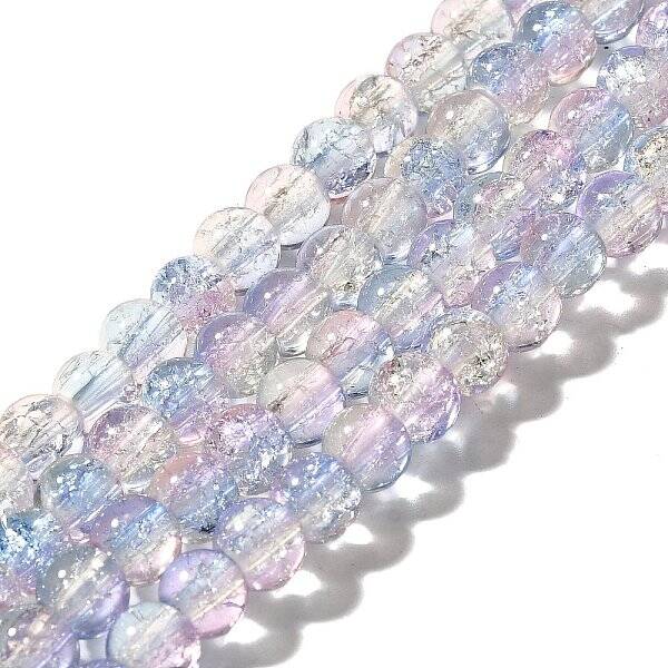 Crackle Glass Beads Strands