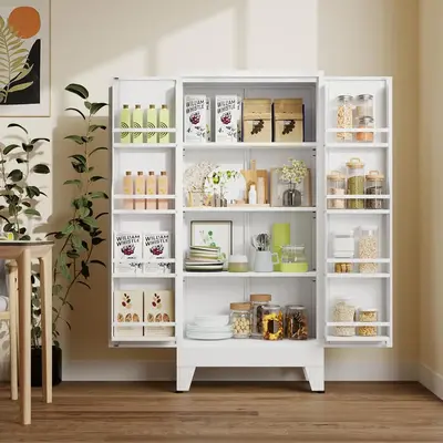 Metal Kitchen Pantry Cabinet,51.2\