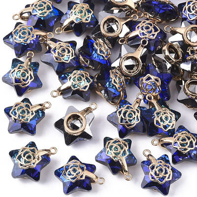 Electroplate Glass Pendants