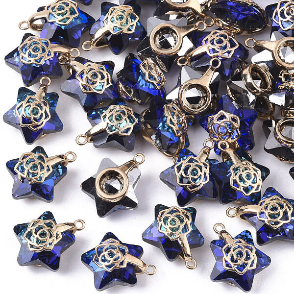 Electroplate Glass Pendants