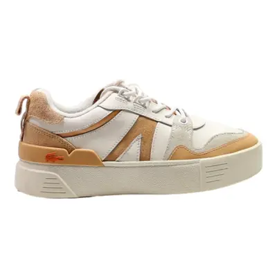 LACOSTE Platform Trainers Beige Synthetic Womens UK 4