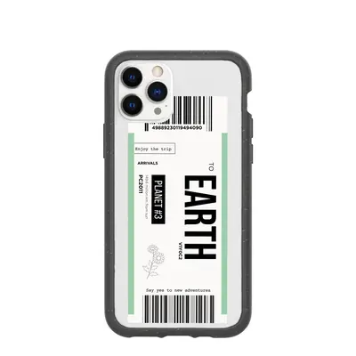Clear Earthbound iPhone 11 Pro Case With Black Ridge