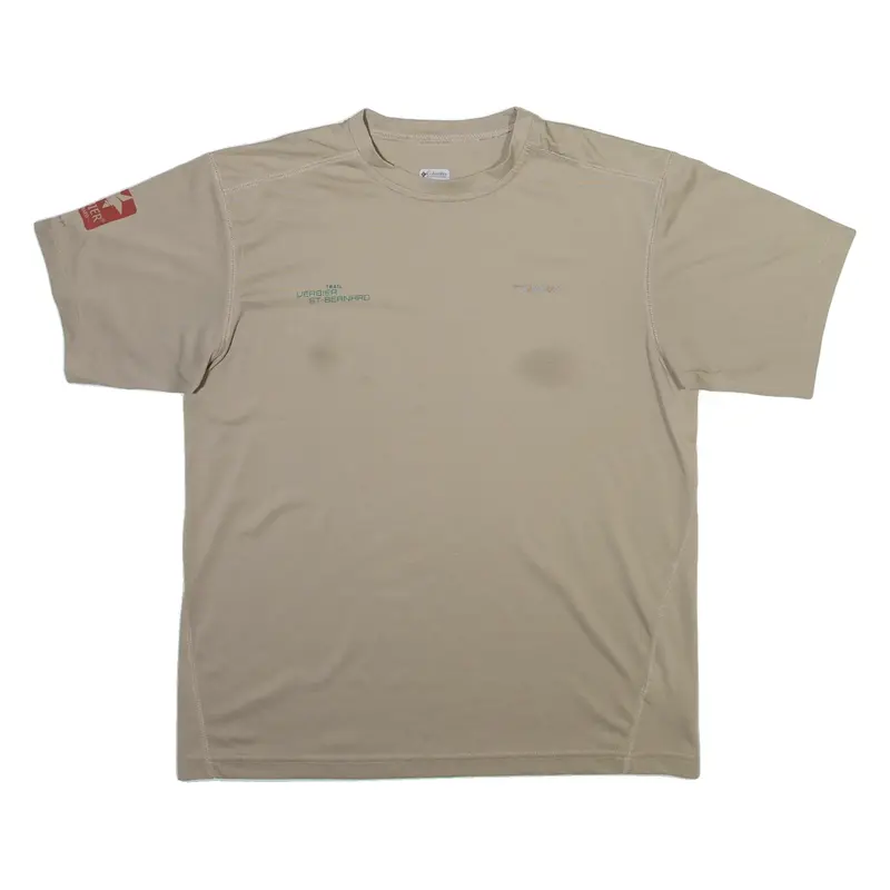 COLUMBIA Mens T-Shirt Grey L