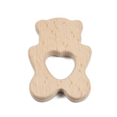 Natural Beech Wooden Baby Teething Toys
