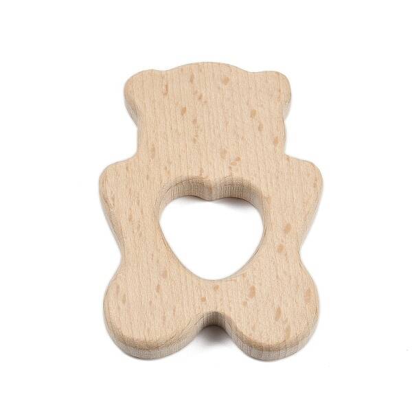 Natural Beech Wooden Baby Teething Toys