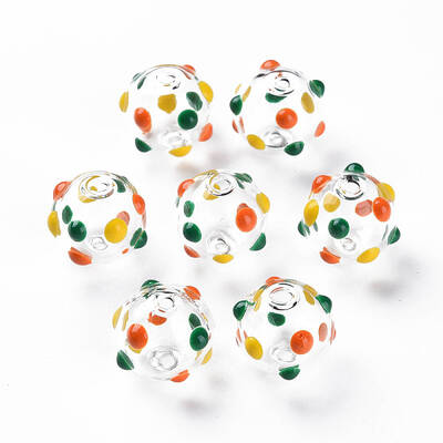 Transparent Glass Enamel Beads