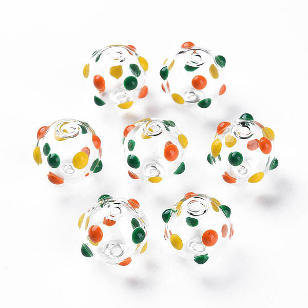 Transparent Glass Enamel Beads