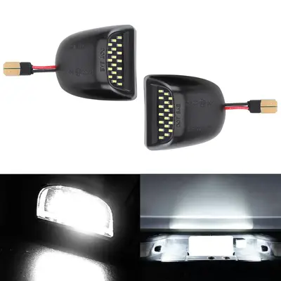 2pcs 12V LED License Plate Lights for Chevy/GMC Trucks – Super White, Waterproof, Rear View Replacement, Easy Install, Brig...