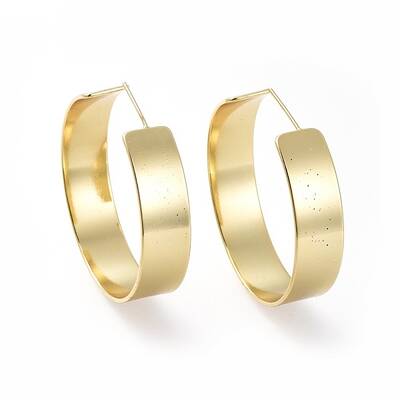 Brass Stud Earrings