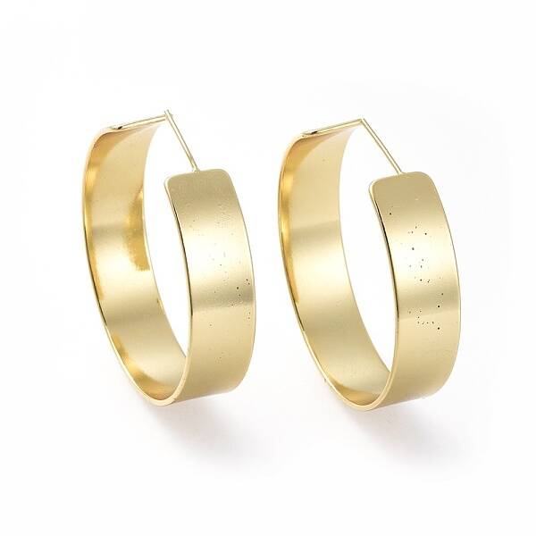 Brass Stud Earrings