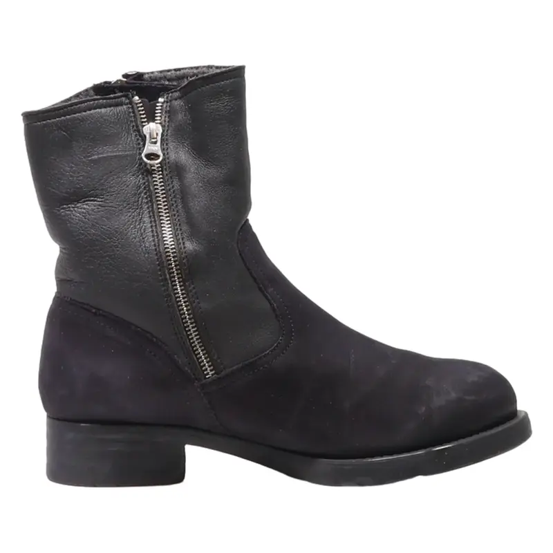 UNISA High Boots Black Suede Womens UK 7