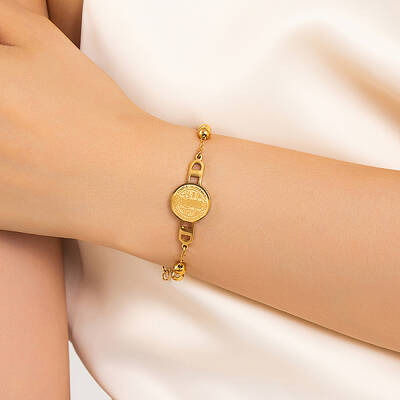 Stainless Steel Saint Benedict Link Bracelets