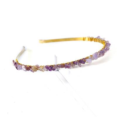Natural Ametrine Hair Bands