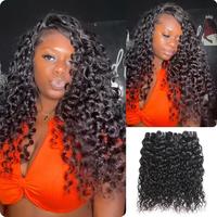 [Wequeen] Water Wave Human Hair Bundles Brazilian 100% Human Hair Budget Friendly 10A Grade Curled Viral Hair Full And Soft