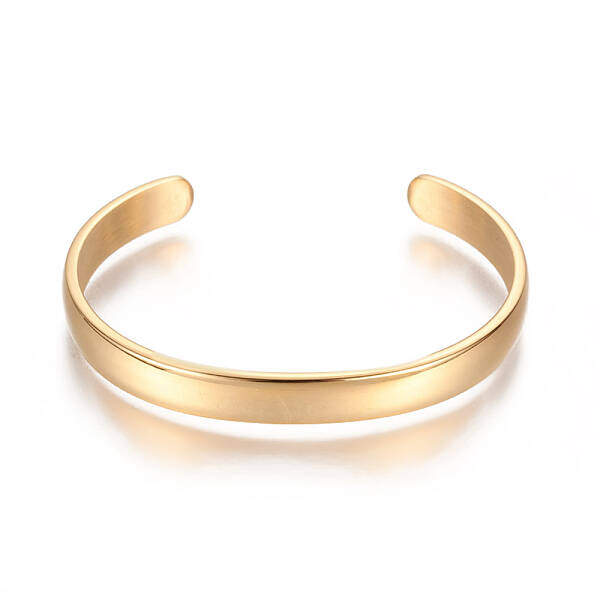 Ion Plating(IP) 304 Stainless Steel Cuff Bangles