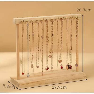 Wooden Necklace Display Stands