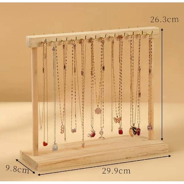 Wooden Necklace Display Stands