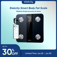 Etekcity Smart Body Weight Scale, High Accuracy with Large Display Bathroom Digital Weighing Scale with BMI, Body Fat, Muscle...