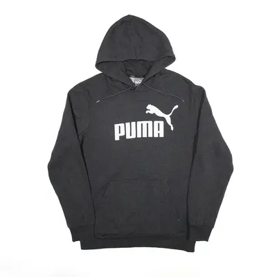 PUMA Hoodie Grey Pullover Mens S