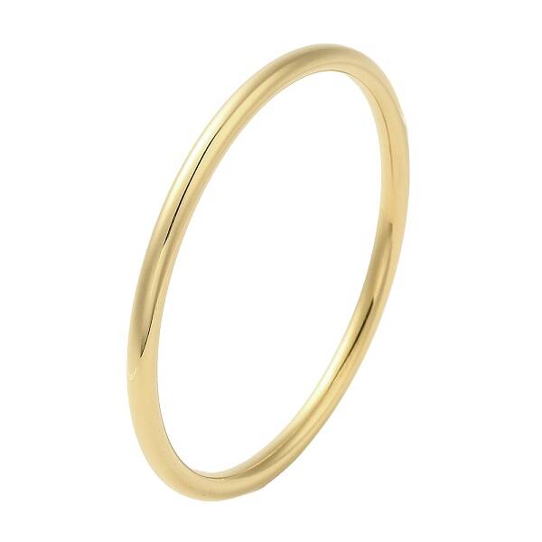 Ion Plating(IP) 304 Stainless Steel Simple Roung Ring Bangles for Women