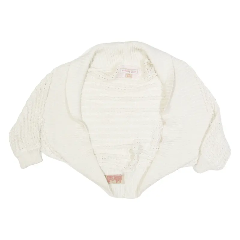 TOMMY JEANS Shawl Womens Cropped Top Beige S