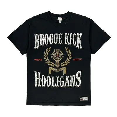 Wwe Al Style Graphic T-Shirt - Medium Black Cotton