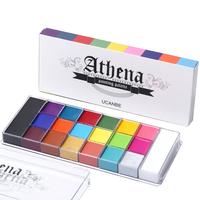 UCANBE Athena Face and Body Oil Paint Palette, Professional and Safe Non-Toxic Tattoo Halloween Special Effects Party Makeup ...