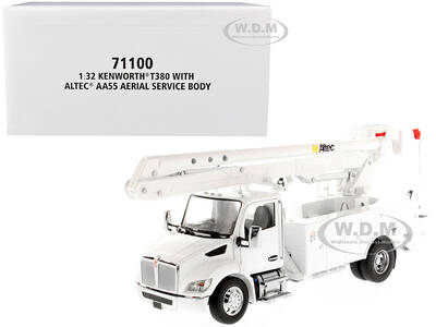 Kenworth T380 with Altec AA55 Aerial Service Truck White \