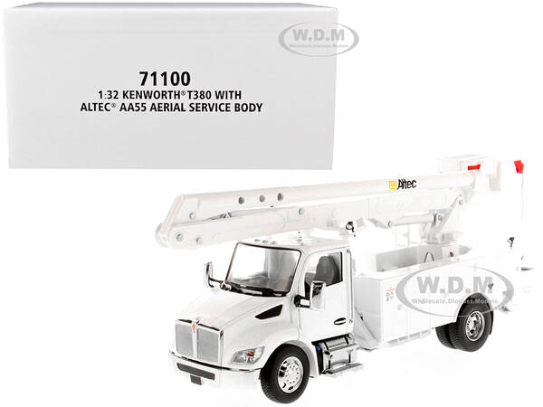 Kenworth T380 with Altec AA55 Aerial Service Truck White \