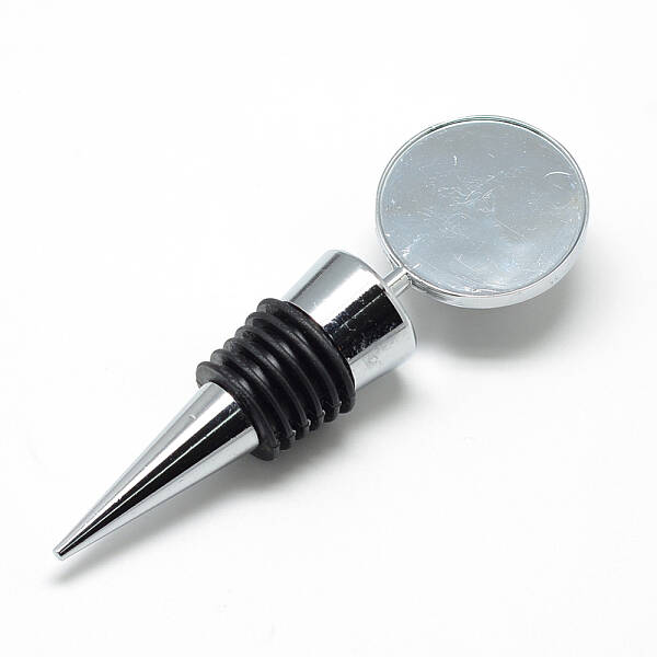 Zinc Alloy Wine Bottle Stoppers Cabochon Settings