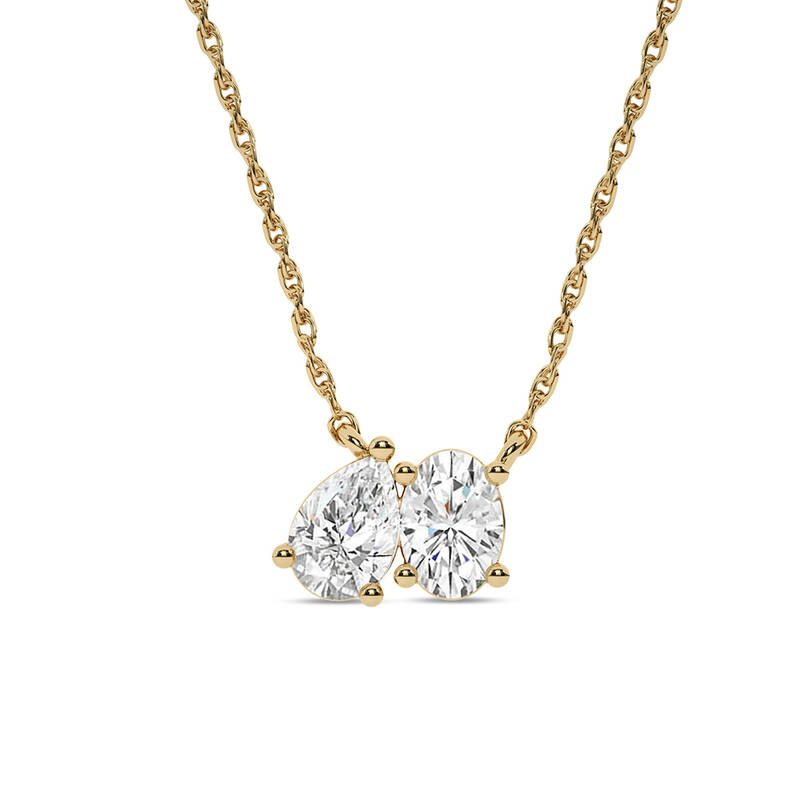 Kismet Lab Grown Diamond Necklace | 10K Yellow Gold 1 ct. tw.