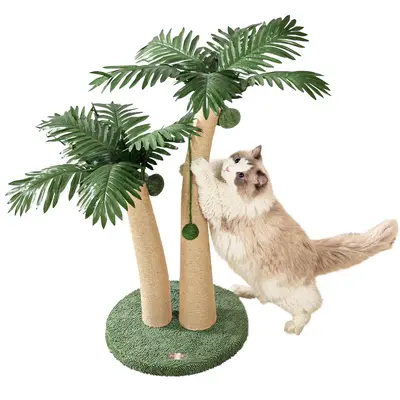 Petbobi Cat Tree Tower For Indoor Cats,Pet Furniture,Cat Tree with Interactive Dangling Balls,Cat Tree Tower for Indoor Kitte...