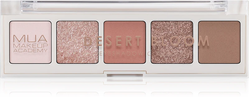 MUA Makeup Academy Professional 5 Shades Eyeshadow Palette Color Desert Bloom 3.8 g