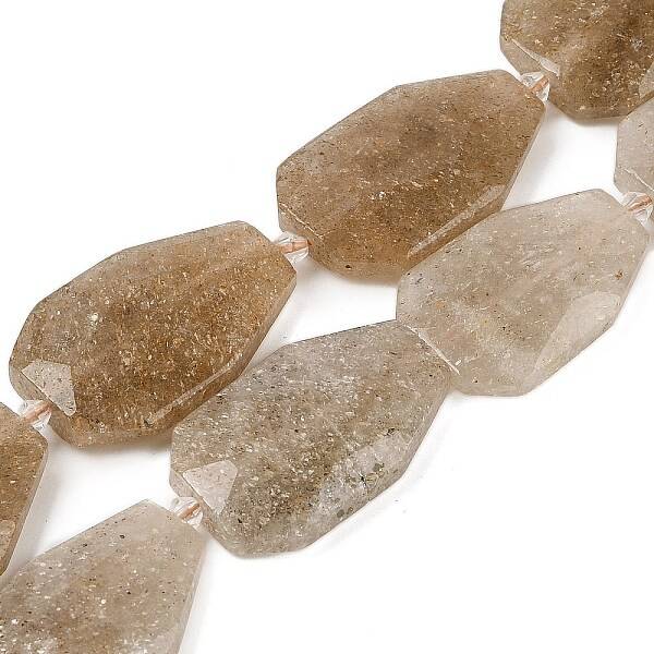 Natural Gold Strawberry Quartz Beads Strands