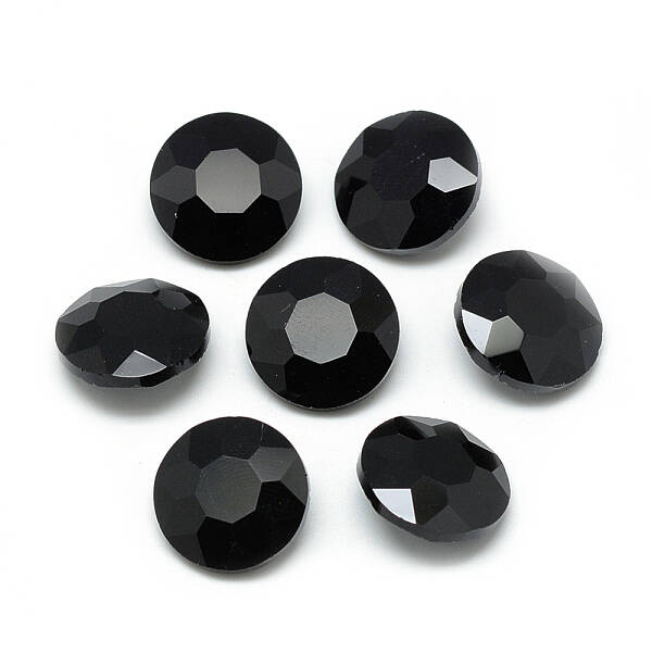 Pointed Back Glass Rhinestone Cabochons