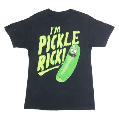 RIPPLE JUNCTION Rick And Morty 'I'm Pickle Rick' Mens T-Shirt Black Crew Neck M