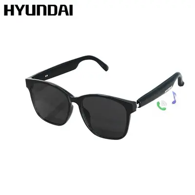 HYUNDAI C8 Wearable Smart Glasses, Bluetooth-Compatible Earbud Headphone for Music & Calls, Durable Electronic Audio Glasses,...