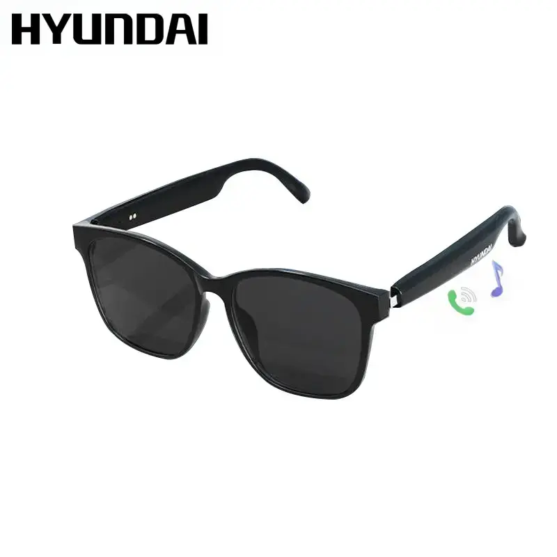 HYUNDAI C8 Wearable Smart Glasses, Bluetooth-Compatible Earbud Headphone for Music & Calls, Durable Electronic Audio Glasses,...