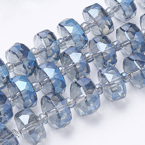 Electroplat Glass Beads Strands
