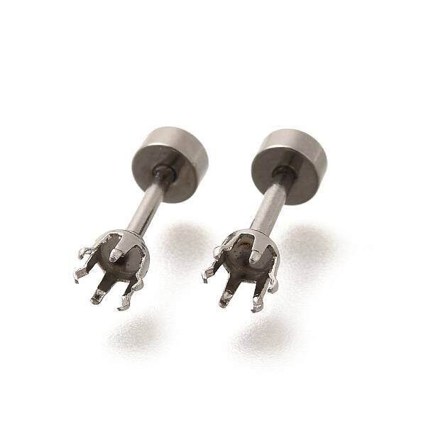 304 Stainless Steel Stud Earring Findings