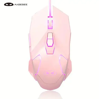 MageGee G10 Wired Gaming Mouse for Keyboard, 1 Count Wired Mouse Cool Gaming Accessories, 7 Colors Breathing LED Backlit Mous...