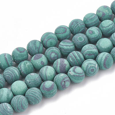 Synthetic Malachite Beads Strands