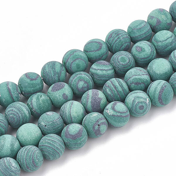 Synthetic Malachite Beads Strands