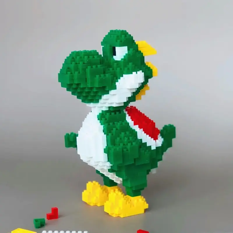 Cartoon Dinosaur Design Building Blocks Toy, 550pcs/set Creative Diy 3d Assembled Educational Puzzle Toy, Suitable for Home D...